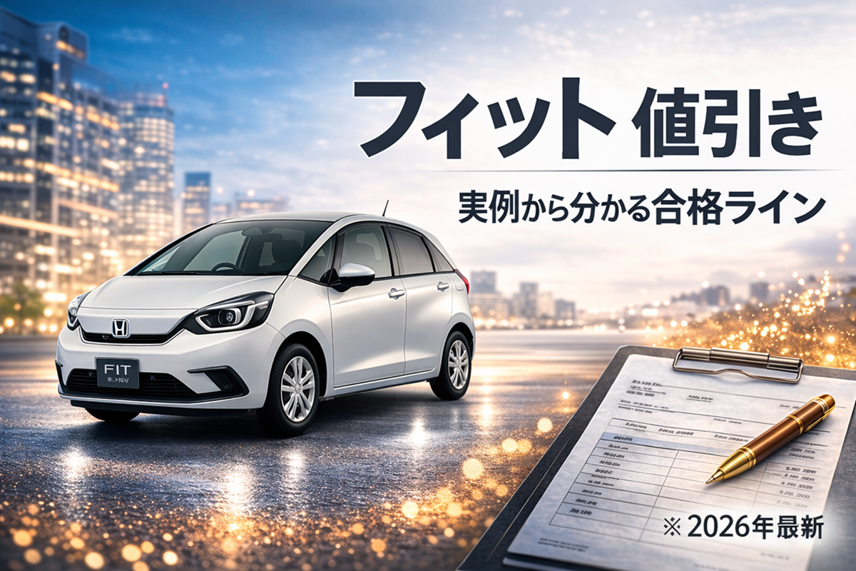 フィット値引き限界・相場2026年版！渋いが月間自家用車で40万円引きも？