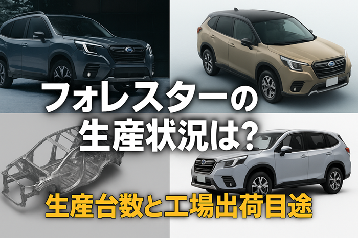 フォレスターの生産状況！生産停止・終了の予定と月間目標台数は？